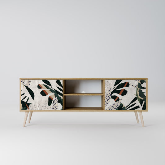 VERDURE FORMATION 2-Door TV Stand in Oak Effect