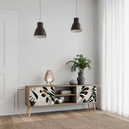VERDURE FORMATION 2-Door TV Stand in Oak Effect