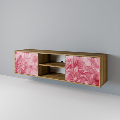 SWEET TROPICS 2-Door TV Stand in Oak Effect