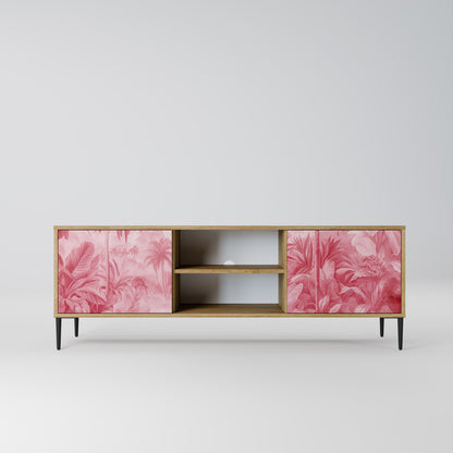 SWEET TROPICS 2-Door TV Stand in Oak Effect