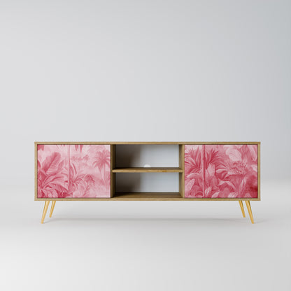 SWEET TROPICS 2-Door TV Stand in Oak Effect
