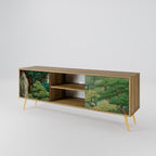 VERDURE ABYSS 2-Door TV Stand in Oak Effect