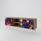 FESTIVE PLEASURES 2-Door TV Stand in Oak Effect