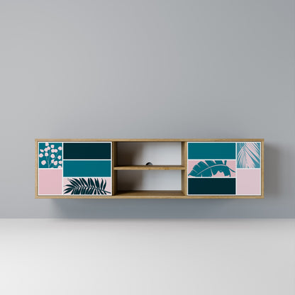COMBINATION OF SHAPES 2-Door TV Stand in Oak Effect