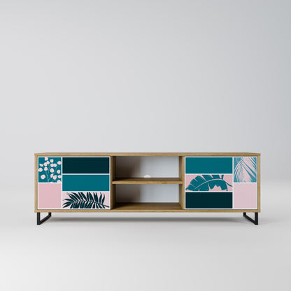 COMBINATION OF SHAPES 2-Door TV Stand in Oak Effect