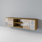 TROPICAL SHAPES 2-Door TV Stand in Oak Effect