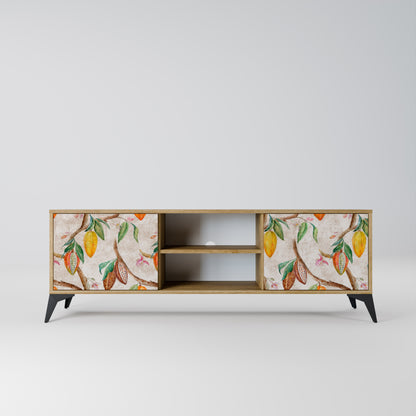 COCOA FRUITS 2-Door TV Stand in Oak Effect