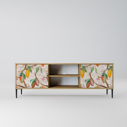 COCOA FRUITS 2-Door TV Stand in Oak Effect