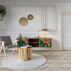 AUTUMN KALEIDOSCOPE 2-Door TV Stand in Oak Effect