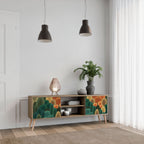 AUTUMN KALEIDOSCOPE 2-Door TV Stand in Oak Effect