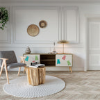 GUMMY BEARS 2-Door TV Stand in Oak Effect