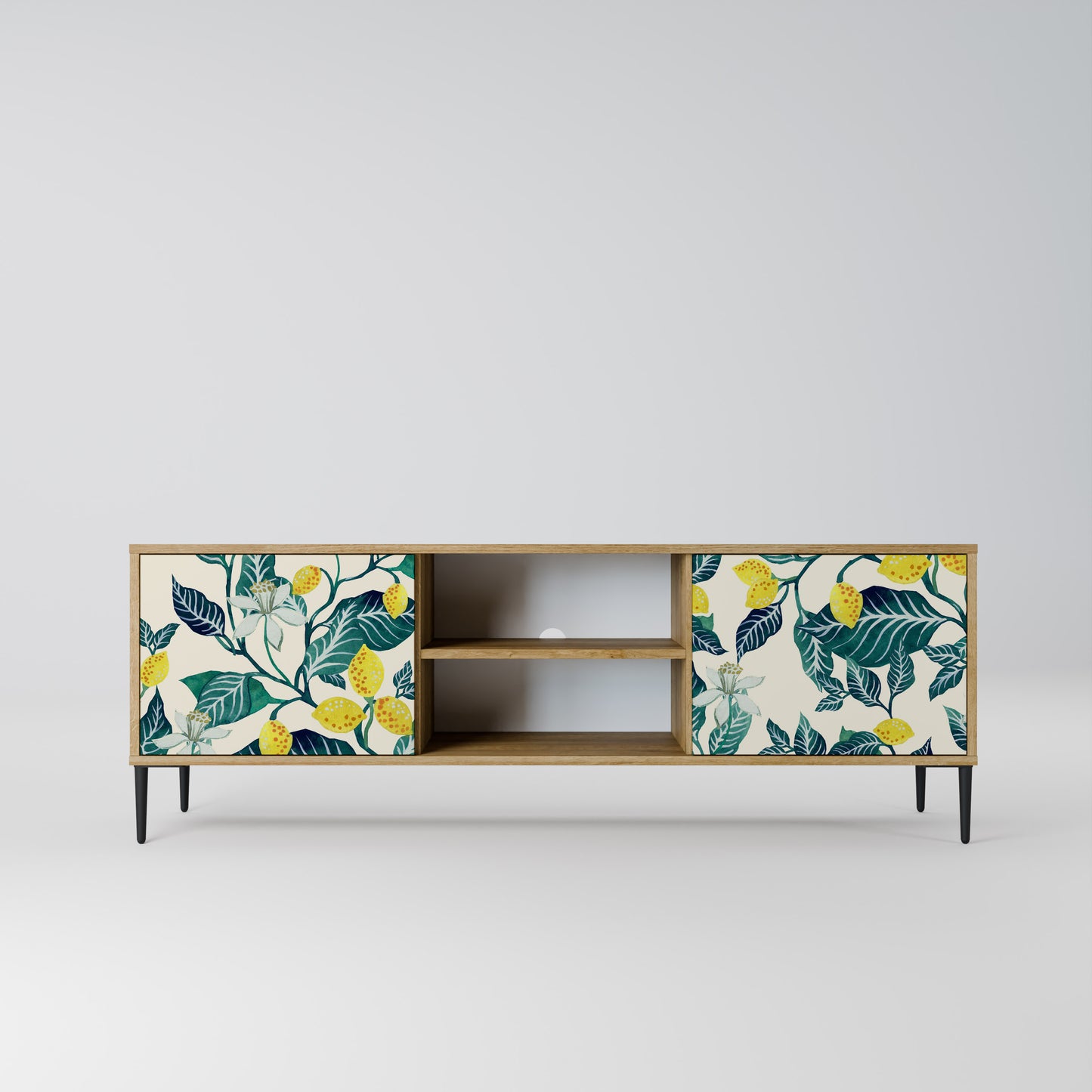 LEMON TREE 2-Door TV Stand in Oak Effect