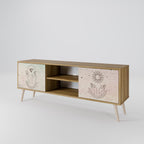 DELICATE BEAUTY 2-Door TV Stand in Oak Effect