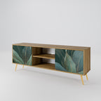 ROYAL GREEN 2-Door TV Stand in Oak Effect