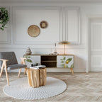 ELEGANT BOTANICS 2-Door TV Stand in Oak Effect