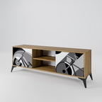 BIKE ENERGY 2-Door TV Stand in Oak Effect