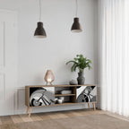 BIKE ENERGY 2-Door TV Stand in Oak Effect