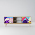 BIKE DREAMS 2-Door TV Stand in Oak Effect