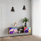 BIKE DREAMS 2-Door TV Stand in Oak Effect