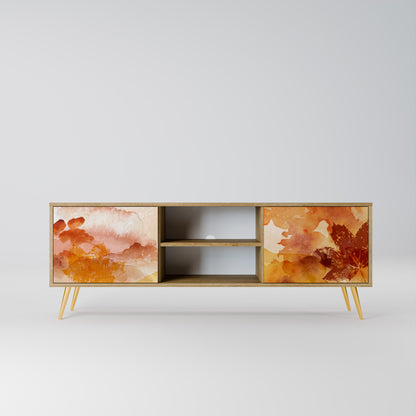 TRACES OF AUTUMN 2-Door TV Stand in Oak Effect