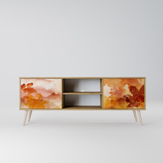 TRACES OF AUTUMN 2-Door TV Stand in Oak Effect