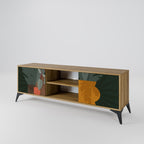 TROPICAL COMPOSITION 2-Door TV Stand in Oak Effect
