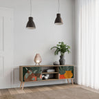 TROPICAL COMPOSITION 2-Door TV Stand in Oak Effect