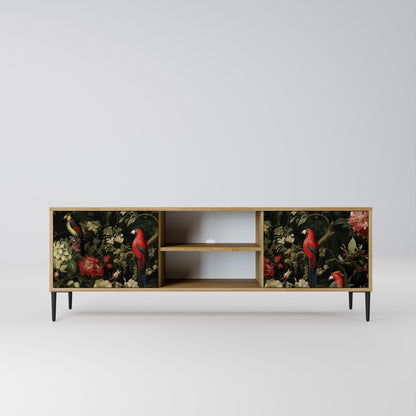 AVIAN GREENERY 2-Door TV Stand in Oak Effect