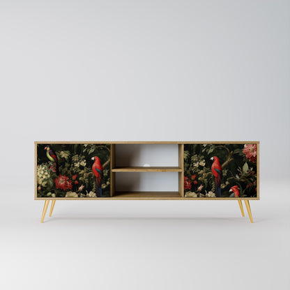 AVIAN GREENERY 2-Door TV Stand in Oak Effect