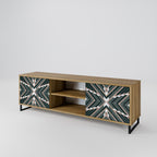 DIMENSION DELIGHTS 2-Door TV Stand in Oak Effect
