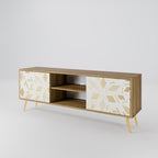 SPOTTED DAZE 2-Door TV Stand in Oak Effect