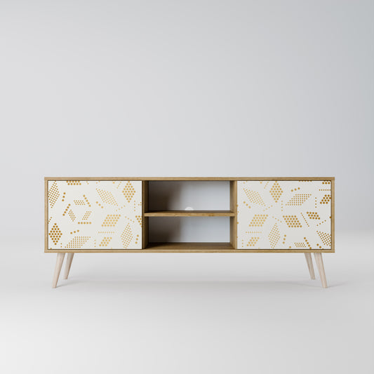 SPOTTED DAZE 2-Door TV Stand in Oak Effect