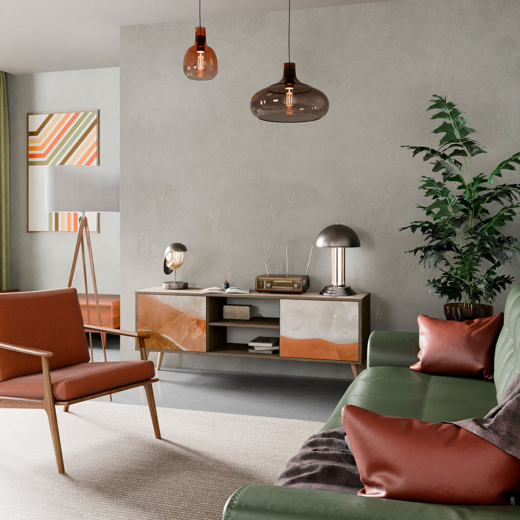 SANDHILLS SPLENDOR 2-dörrars TV-bänk i ekeffekt