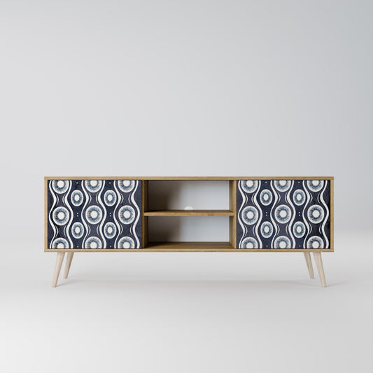 GRAPHITE EYES 2-Door TV Stand in Oak Effect