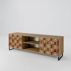 BROWN EYES 2-Door TV Stand in Oak Effect