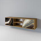 GOLD DUST 2-Door TV Stand in Oak Effect