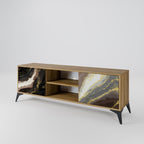 GOLD DUST 2-Door TV Stand in Oak Effect