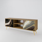 GOLD DUST 2-Door TV Stand in Oak Effect