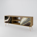 GOLD DUST 2-Door TV Stand in Oak Effect