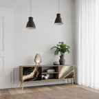 GOLD DUST 2-Door TV Stand in Oak Effect