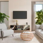 GOLD DUST 2-Door TV Stand in Oak Effect