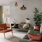 GOLD DUST 2-Door TV Stand in Oak Effect