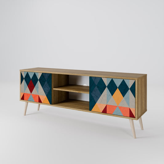 CRACKED ILLUSION 2-Door TV Cabinet