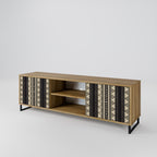 AZTEC 2-Door TV Stand in Oak Effect