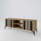 AZTEC 2-Door TV Stand in Oak Effect