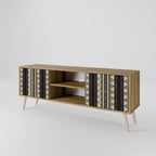 AZTEC 2-Door TV Stand in Oak Effect