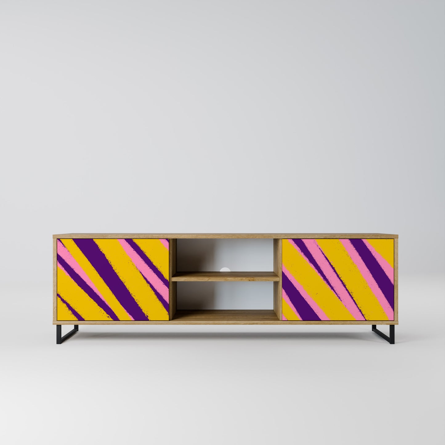 DREAMS COME TRUE 2-Door TV Stand in Oak Effect