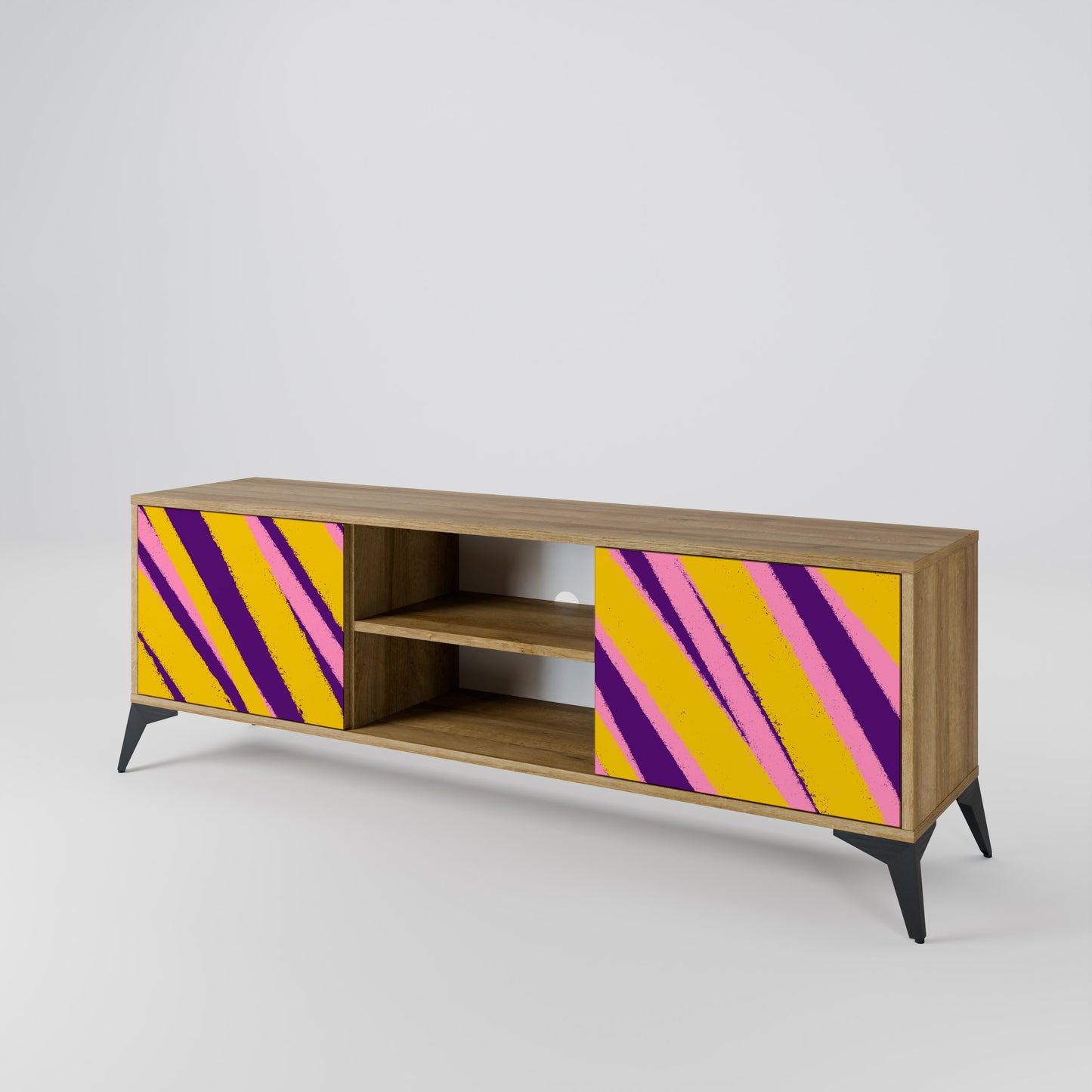 DREAMS COME TRUE 2-Door TV Stand in Oak Effect