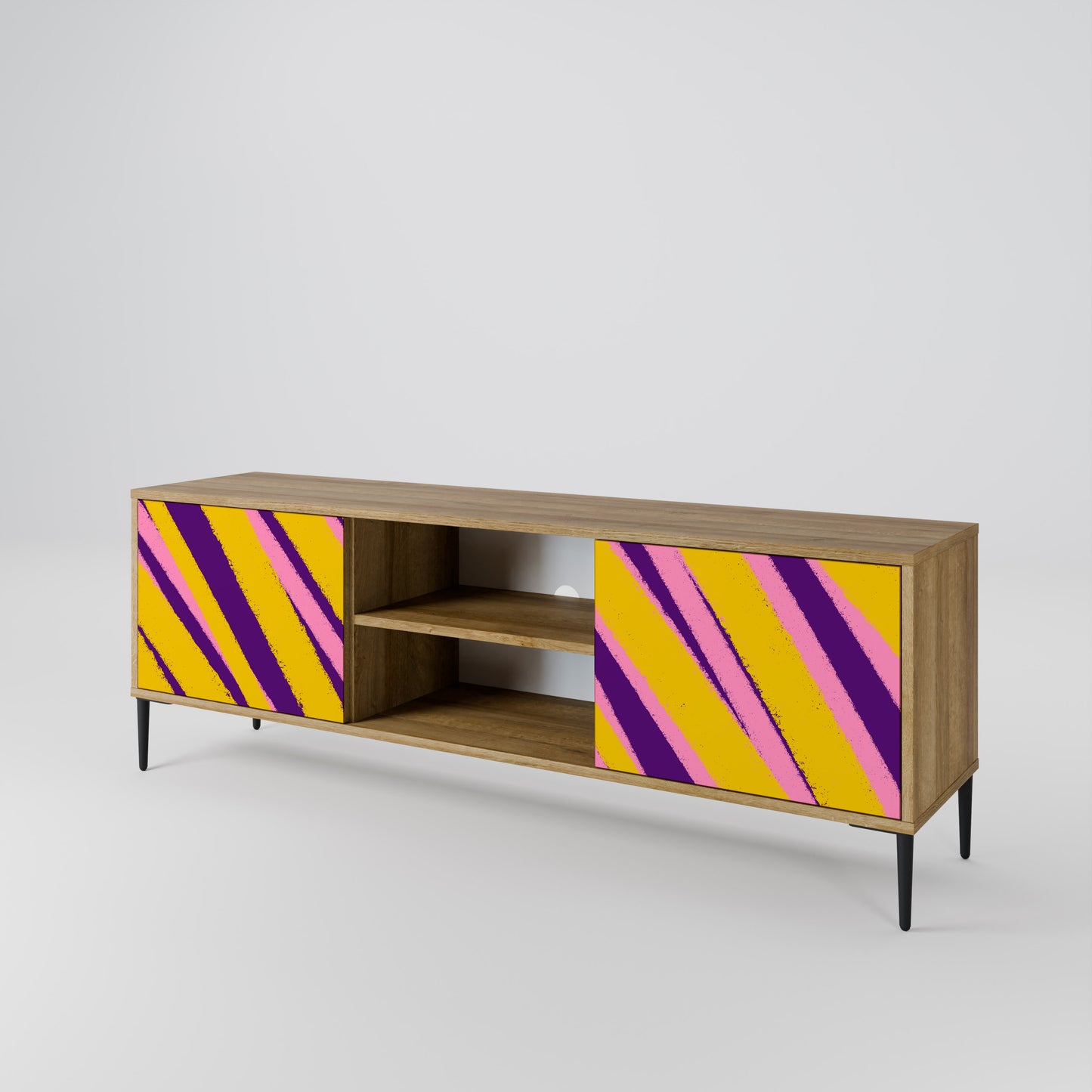 DREAMS COME TRUE 2-Door TV Stand in Oak Effect