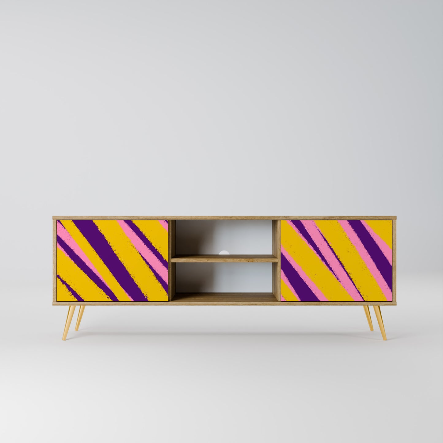 DREAMS COME TRUE 2-Door TV Stand in Oak Effect